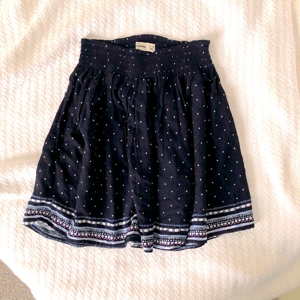Abercrombie Kids Girl’s Blue white border Skirt or XS Women’s Mini Skirt Vintage